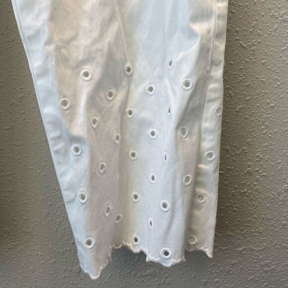 Jones New York Signature White Cropped Pants Size 10 EUC - Picture 3 of 7